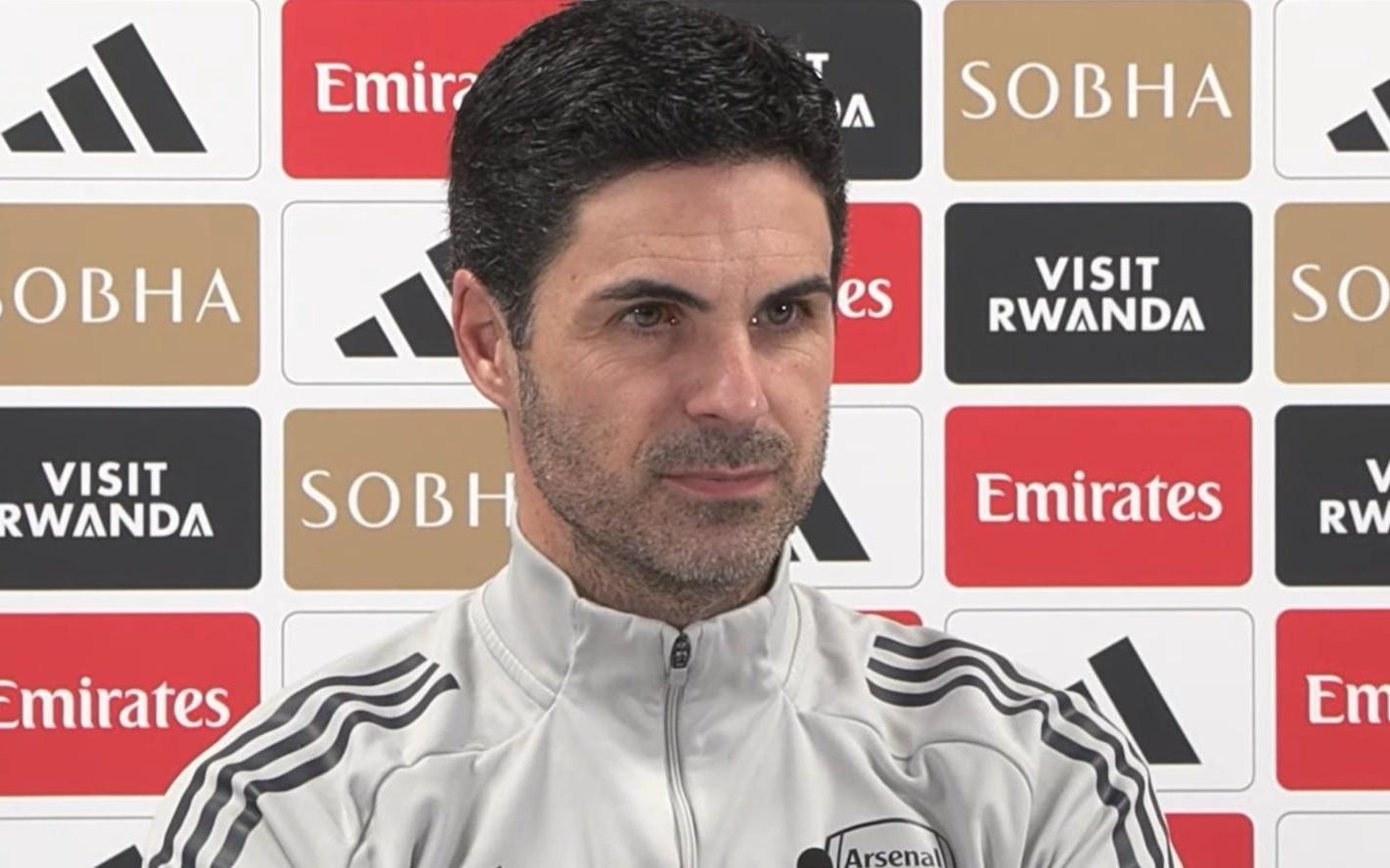 阿尔特塔：卡拉菲奥里是肌肉伤我会根据对手调整中锋选择