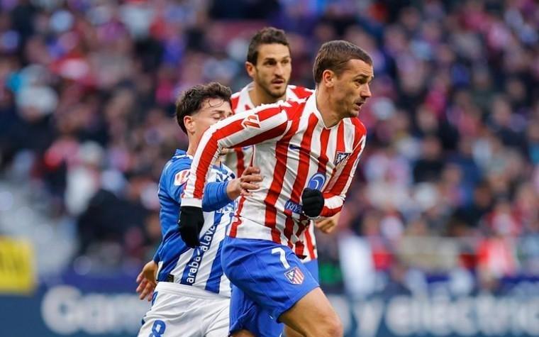 格列兹曼生涯第550次出战西甲，其中代表马竞335场队史第6