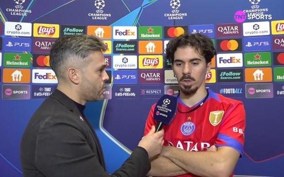 维蒂尼亚：我们的逼抢做得很好，创造很多机会却没转化成进球