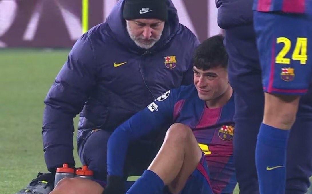 巴萨官方：佩德里右腿股二头肌肌肉拉