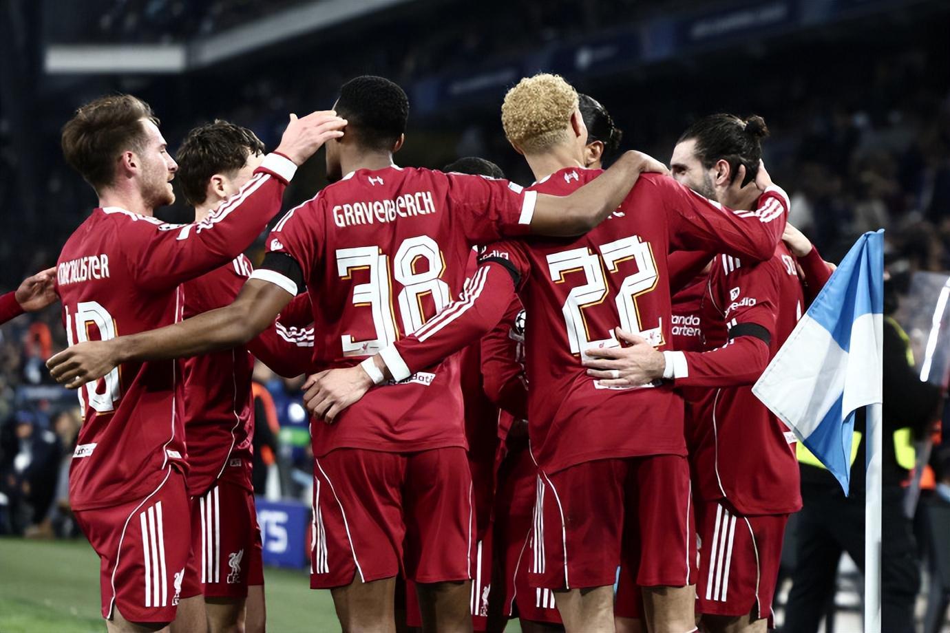 30！索博精彩贴地斩+新援制造乌龙利物浦一改颓势冲进欧冠前四