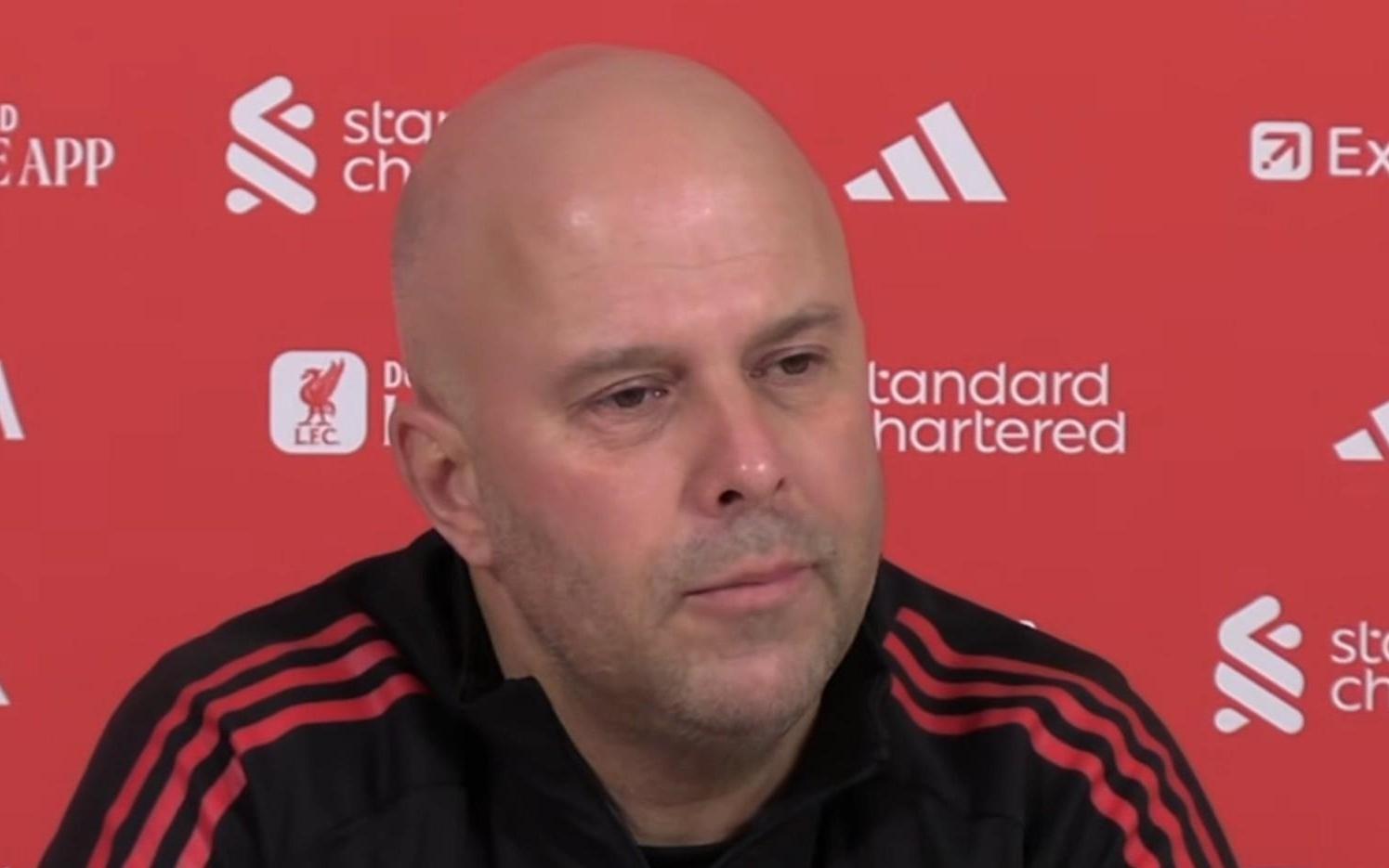 斯洛特：只要球员们保持健康，我们就是