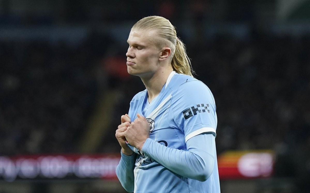 9场非点球进球荒，哈兰德已连续703分钟没有运动战进球