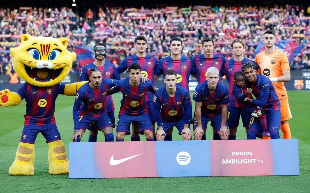 十战全胜，巴萨是本赛季五大联赛唯一