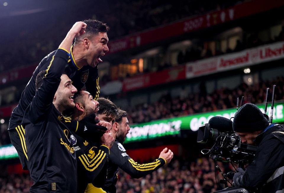 曼联觉醒!绝杀+送枪手主场首败连斩英超前26轮不败赛季首进前4