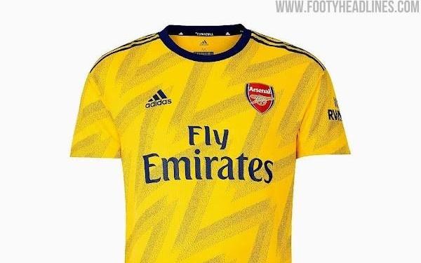 阿森纳2627赛季二客球衣谍照曝光：浅黄色为主，闪电暗纹设计