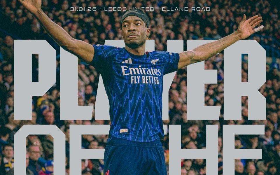 助攻并造乌龙，马杜埃凯当选与利兹联一役阿森纳队内最佳球员