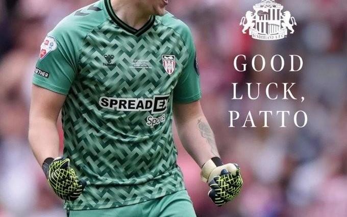 官方：桑德兰门将帕特森租借加盟英冠