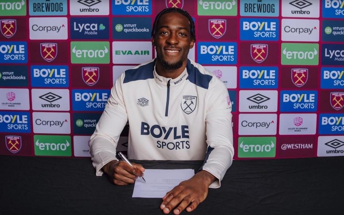 官方：西汉姆联租借切尔西后卫迪萨西至本赛季结束