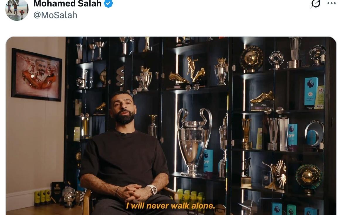 英超利物浦队球星萨拉赫宣布将在本赛季结束后离队