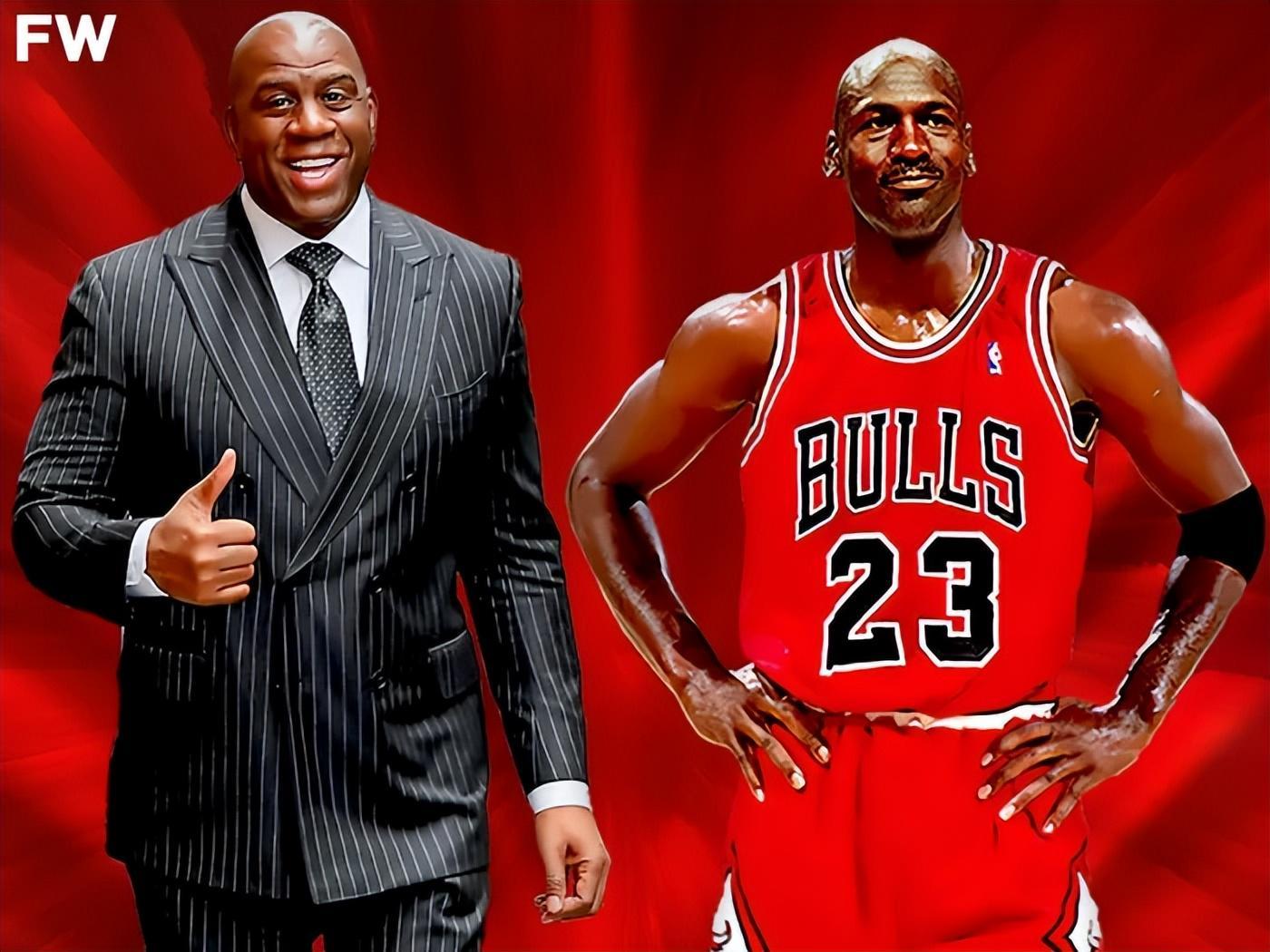 魔术师约翰逊：乔丹是NBA历史最佳球员詹姆斯贾巴尔紧随其后