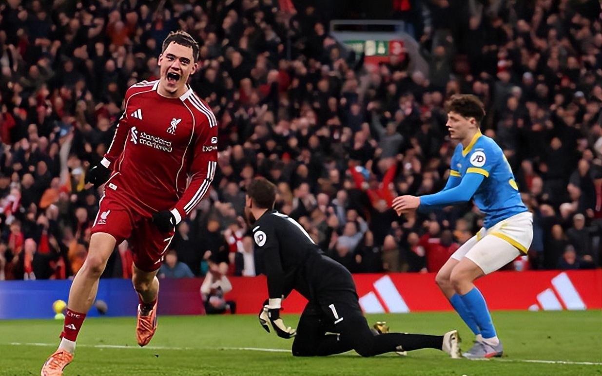 利物浦对阵利兹联防平，维尔茨破荒后