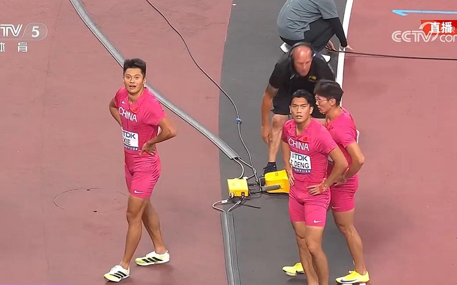 男子4100米接力预赛：中国队总成绩第九，无缘决赛