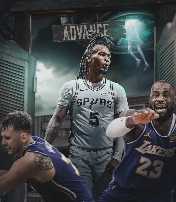 结束了!湖人正式淘汰!马刺最强新秀狂砍30+10+6