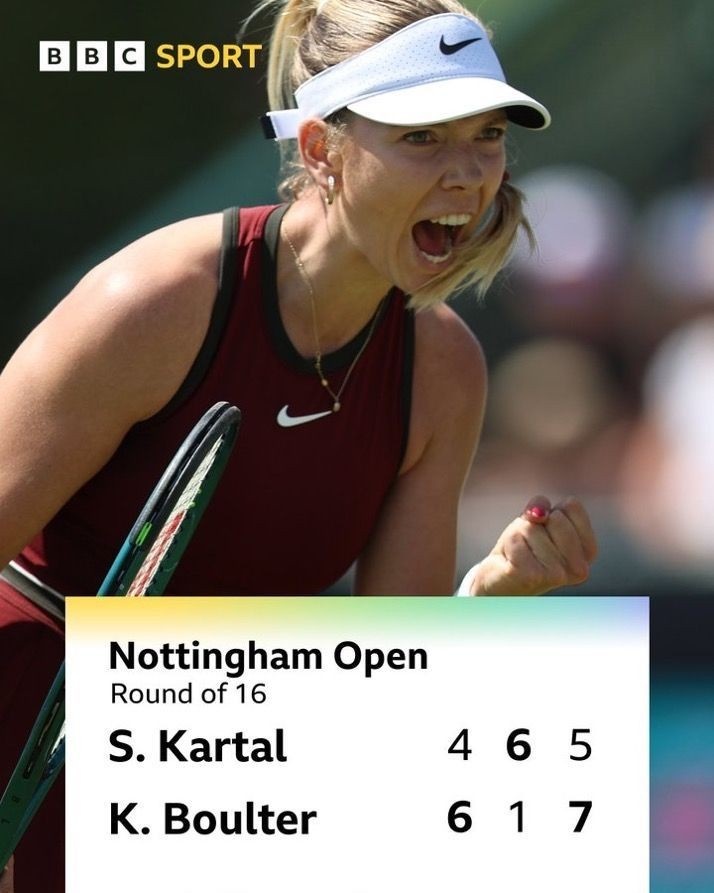 WTA250诺丁汉站：卫冕冠军博尔特险胜同胞卡塔尔，锁定八强席位