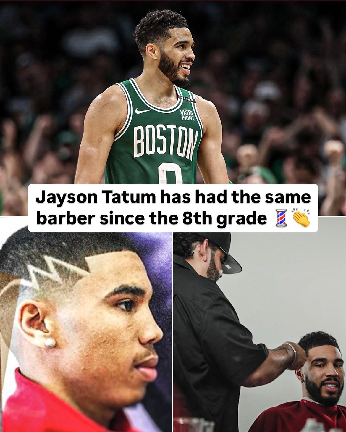 一人一匠！塔图姆从8年纪开始至今都在同一个barber手下理发