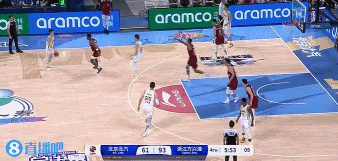 万箭齐发！林秉圣急停三分将优势扩大到35分北京无奈再度叫停