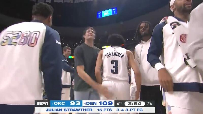 杀死比赛奇兵斯特劳瑟再轰三分！15分生涯新高！
