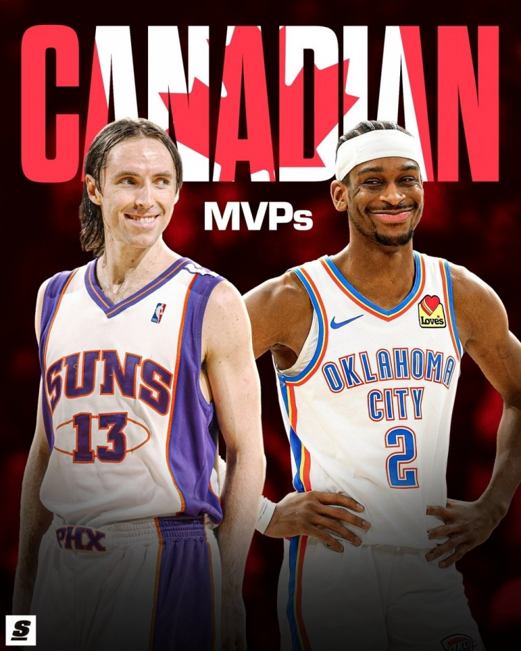 亚历山大成为加拿大历史第二位MVP20年前纳什曾获此殊荣