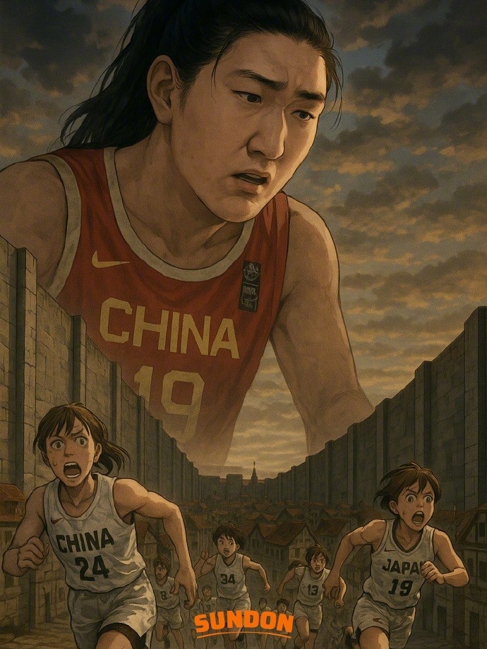 进击的巨人既视感张子宇两战日本无人能挡对方球员落荒而逃