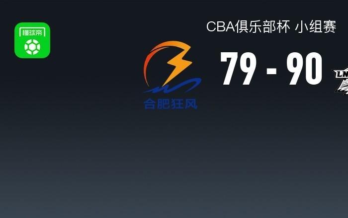 CBA俱乐部杯战报：辽宁9079合肥狂风，