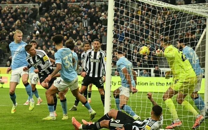 21取胜，纽卡取得最近36次与曼城联赛交手的第二场胜利