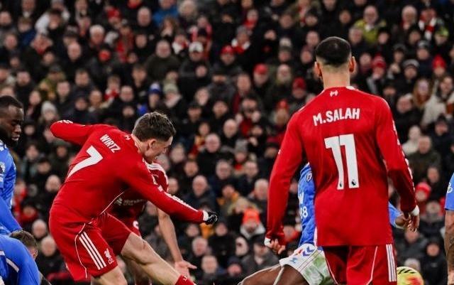 【英超】维尔茨折射造乌龙,利物浦主场1比1桑德兰