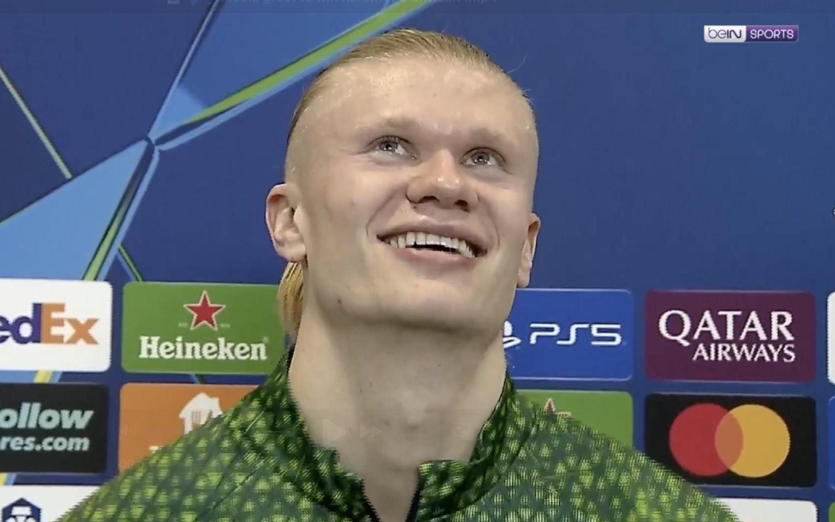 哈兰德:在伯纳乌赢球感觉很棒欧冠54场55球为此感到自豪