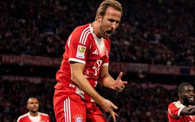 凯恩远射进球飞行速度达到128kmh，为本赛季德甲最快进球