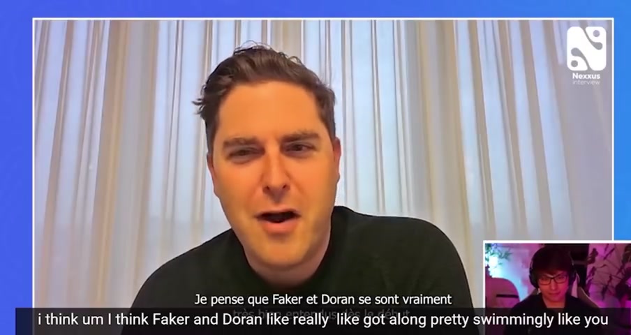 T1CEO：觉得Faker和Doran相处真的很融洽他们非常的哥们
