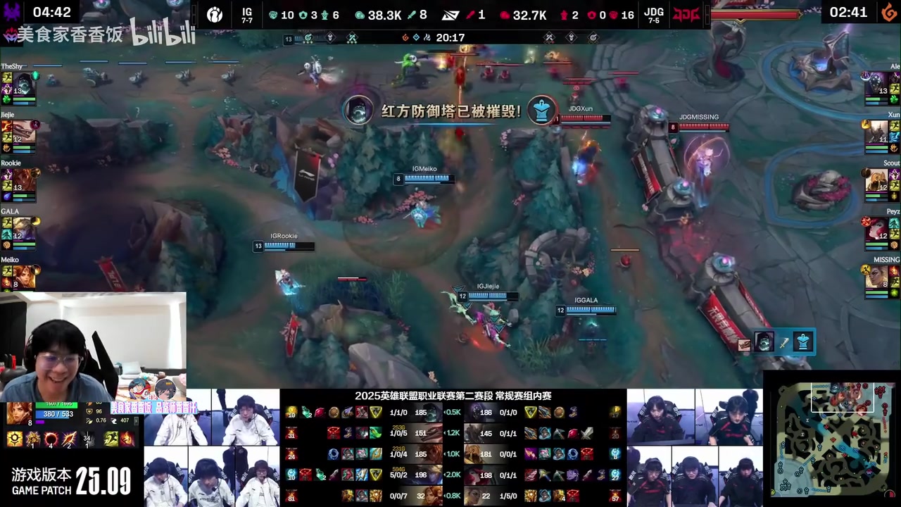 wayward看iG暴虐JDG：20分钟三条路外