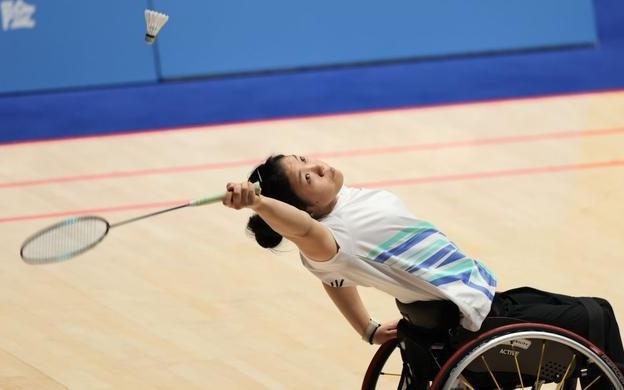 全国残特奥会接住那记“出界”的羽毛球