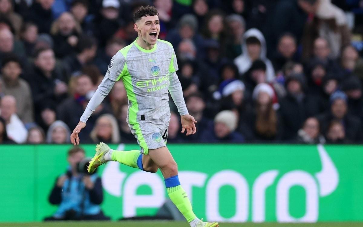 福登本赛季各项赛事进球上双，英超数据已追平上赛季