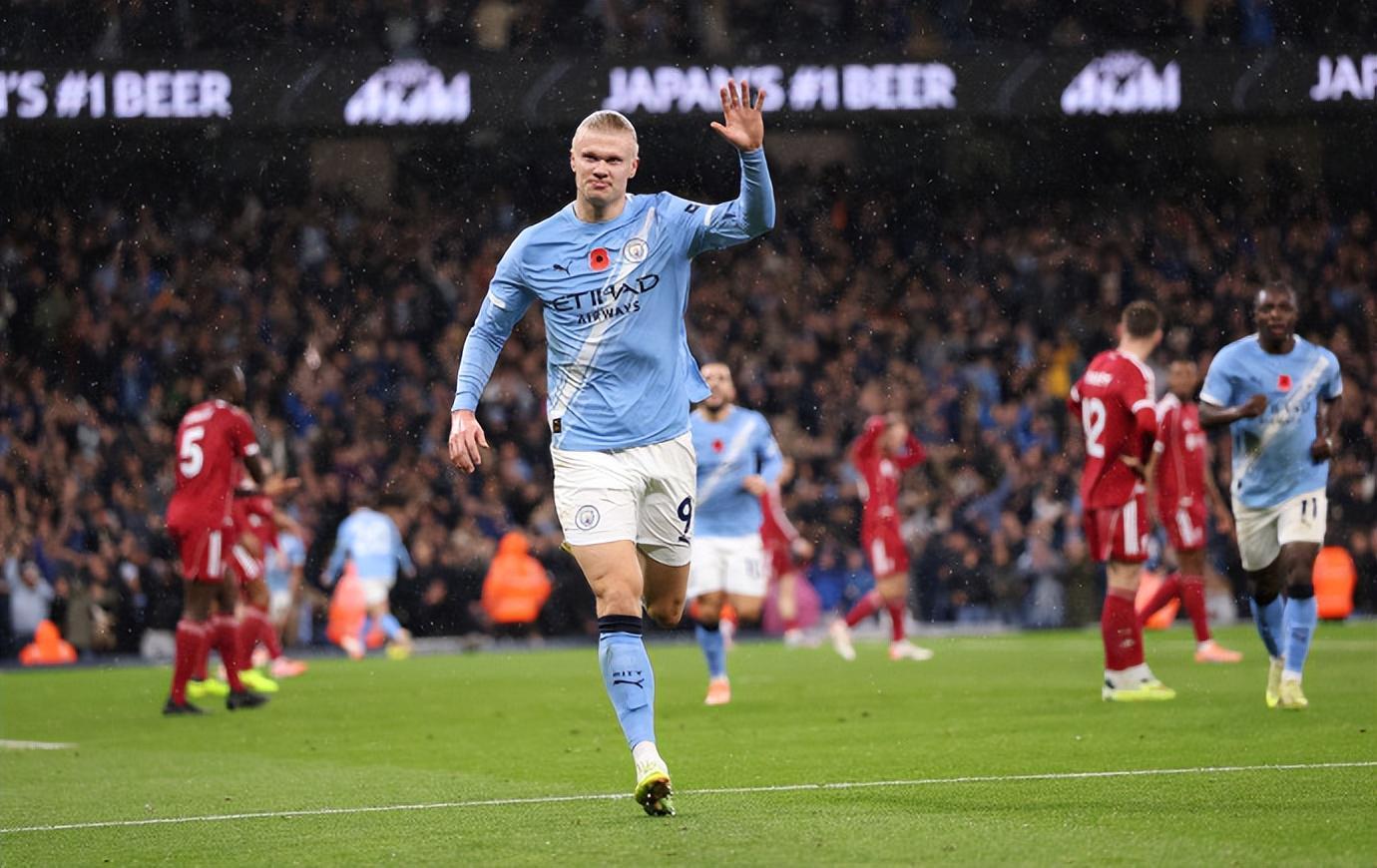 曼城30利物浦,全场评分出炉:不是哈兰德排第一,萨拉赫不及格