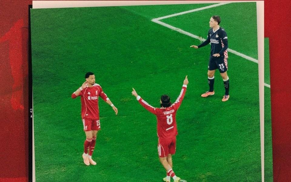 里程碑,索博斯洛伊打入利物浦队史欧冠第500球