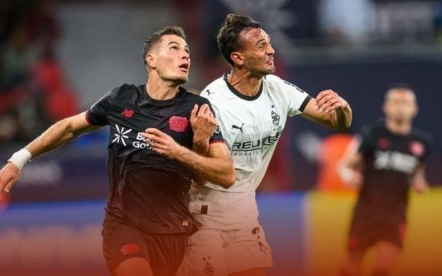德甲勒沃库森11被门兴逼平蒂尔曼破门塔巴科维奇补时救主