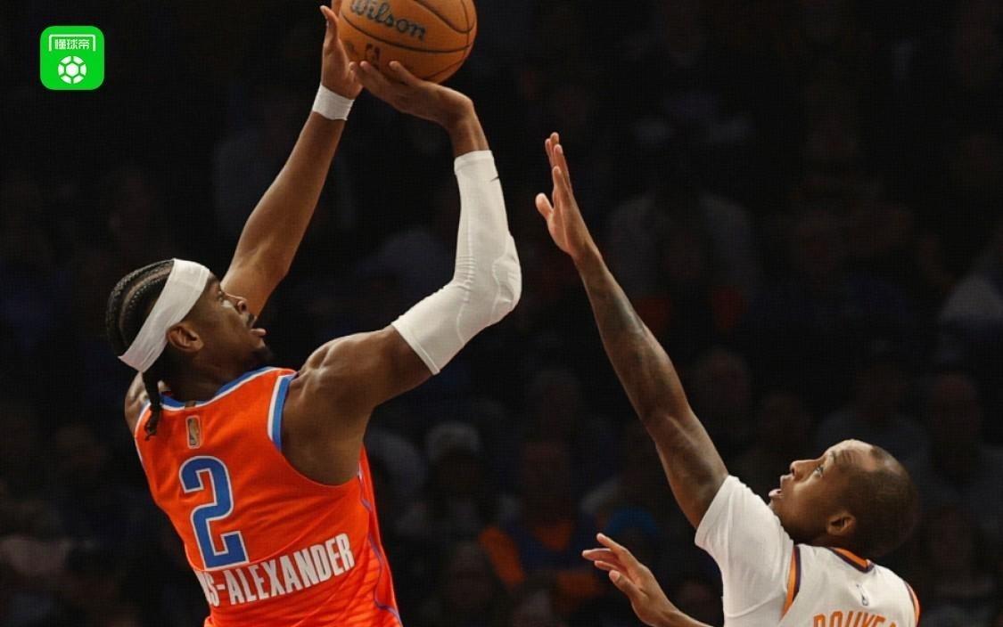 NBA杯赛雷霆13889狂胜太阳晋级西决，亚历山大28+8