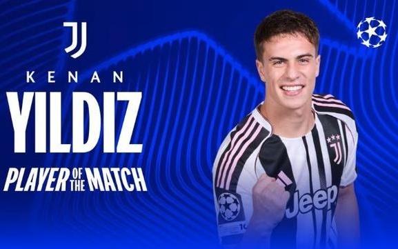 送出助攻,伊尔迪兹当选尤文vs帕福斯全场最佳球员