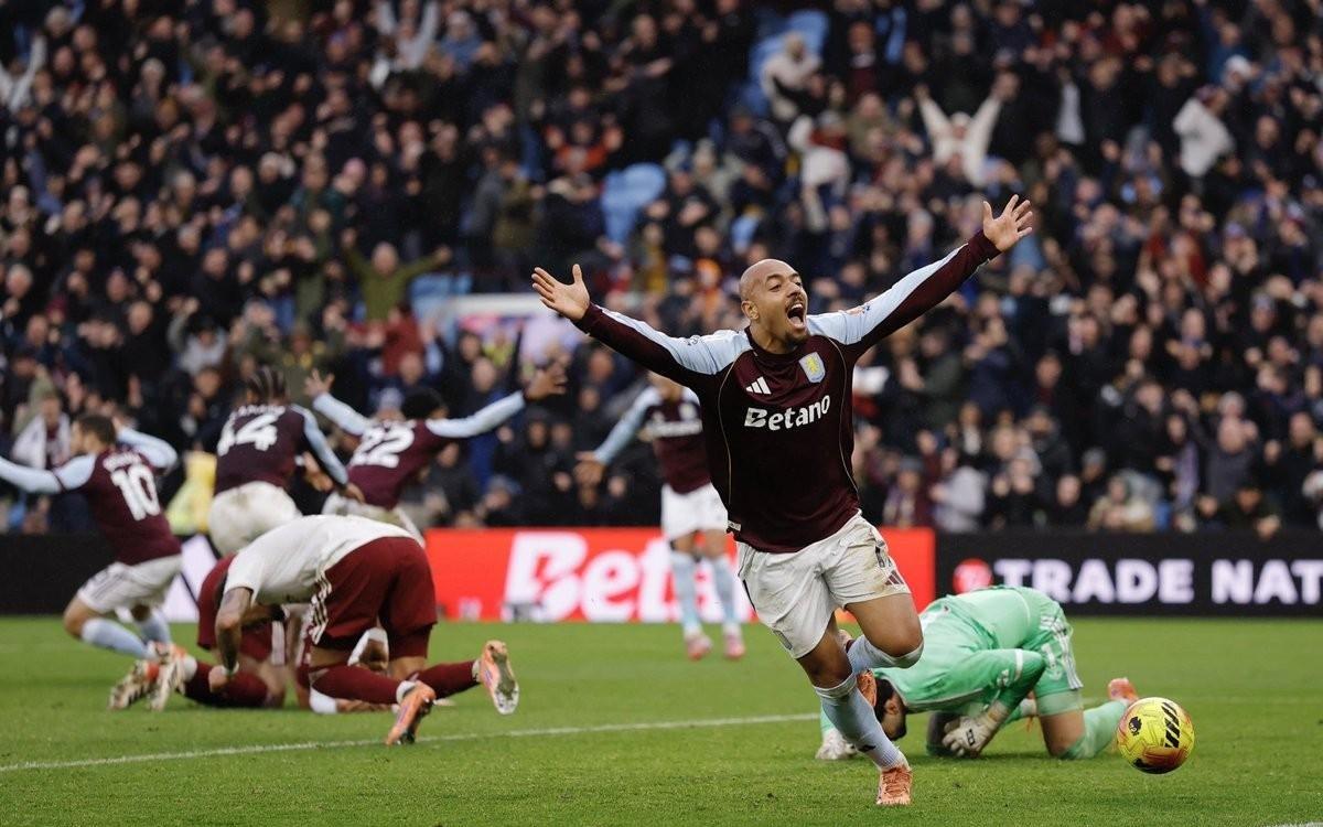 维拉本赛季英超领先后保持不败,战绩为9胜1平