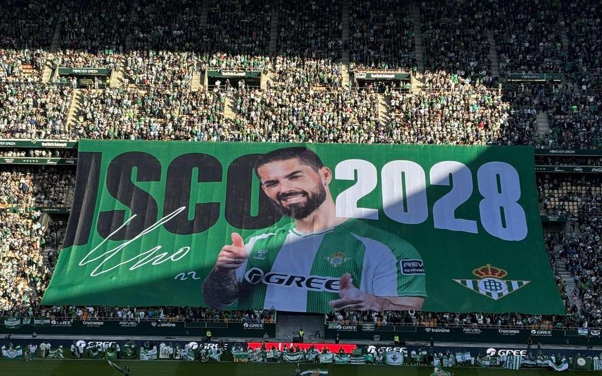 官方：伊斯科与皇家贝蒂斯续约至2028