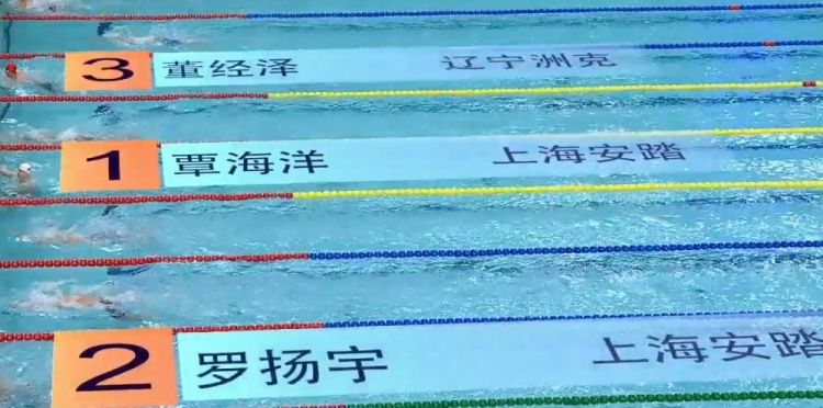 全国游泳冠军赛男子50米蛙泳预赛：覃海洋26秒88，排名小组第一