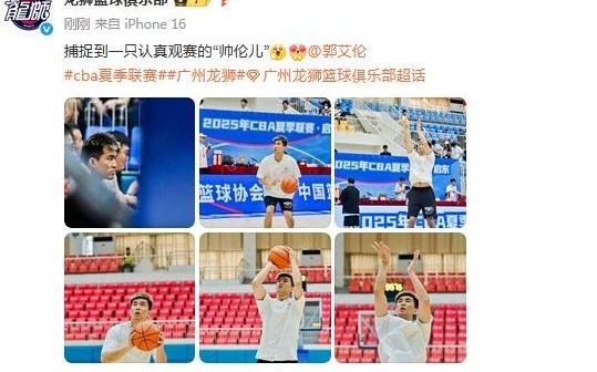 广州龙狮更新夏联动态：捕捉到一只认真观赛的“帅伦儿”