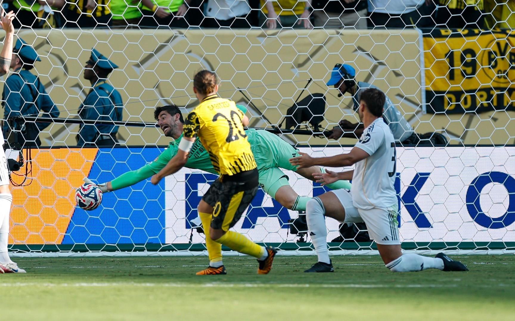 174次扑救，库尔图瓦是2025年五大联赛扑救次数最多的门将