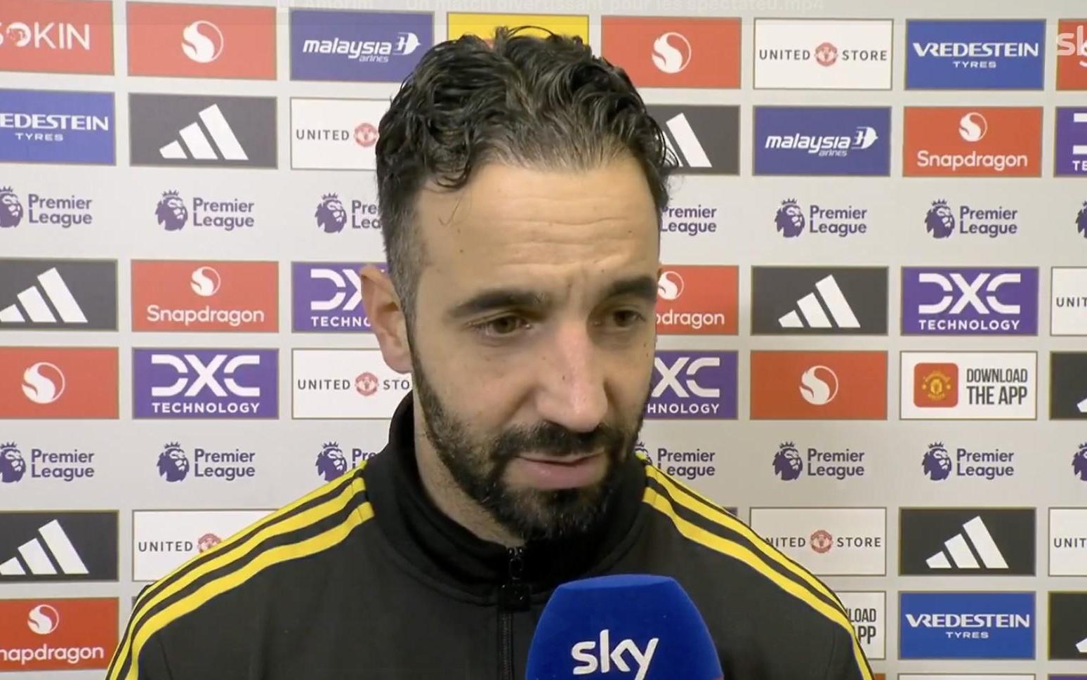 阿莫林:没赢是因为细节没做好,不是因为踢四后卫或三后卫