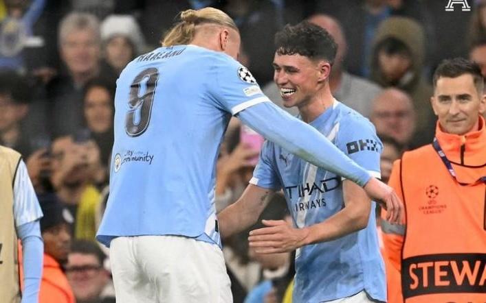 完美战绩,哈兰德和福登同场进球的欧冠比赛曼城6战全胜