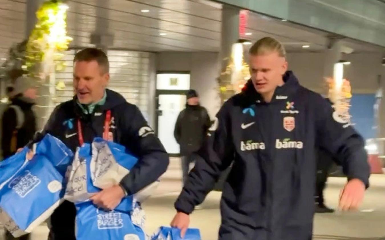 挪威汉堡店经理：给哈兰德送餐很有趣