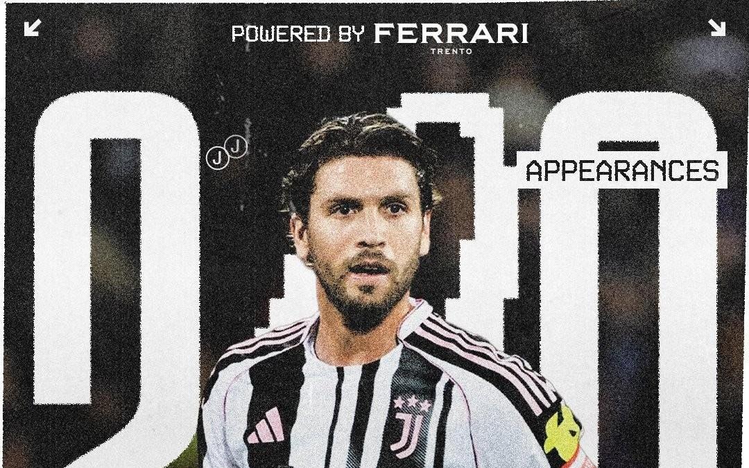 斑馬隊(duì)長(zhǎng)，洛卡特利達(dá)成尤文生涯200場(chǎng)里程碑