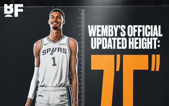 文班亚马成NBA现役最高球员，冲击历史最强2米26+巨人
