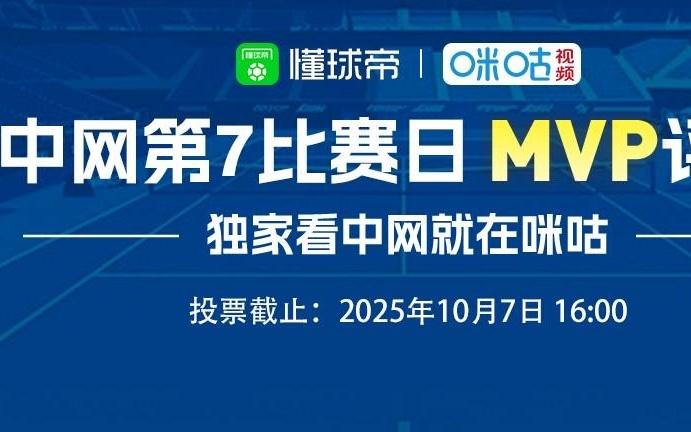 懂球帝X咪咕中网第7比赛日最佳球员候选：辛纳、高芙、保利尼入选