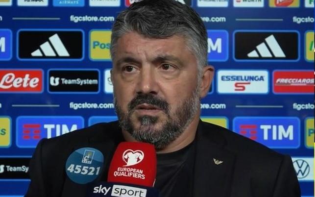 加图索：哈兰德在上半场几乎碰不到球